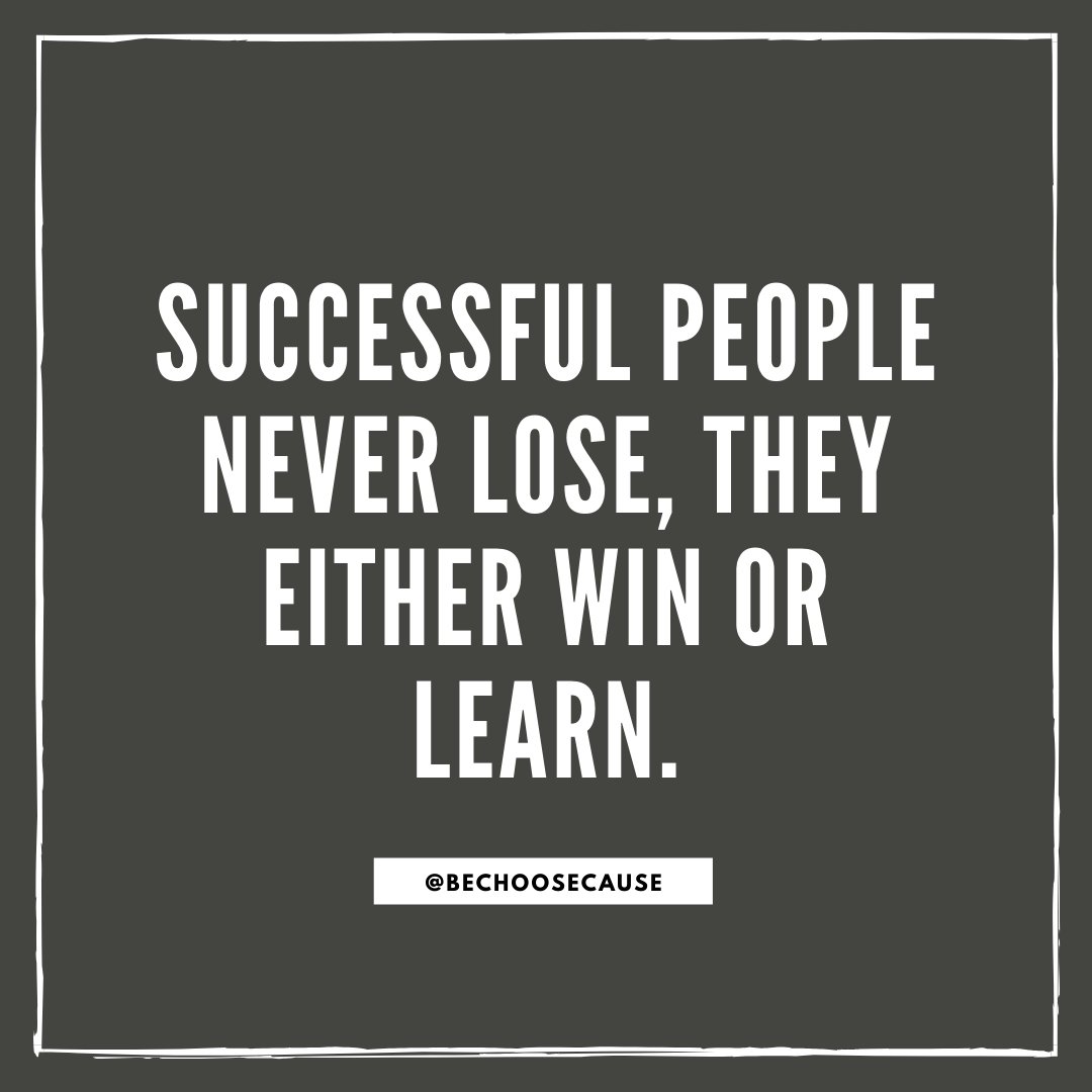 BeChooseCause's tweet photo. Nothing in life can be developed without the time and effort of learning and practicing. When you fail at something, it is only a lesson to be better. Tag a friend and visit us at https://t.co/XK3MbvLu3Q.
#invitechange #motivation #encouragement #coaching #businesscoach #learn https://t.co/zCQ4DBU6YE