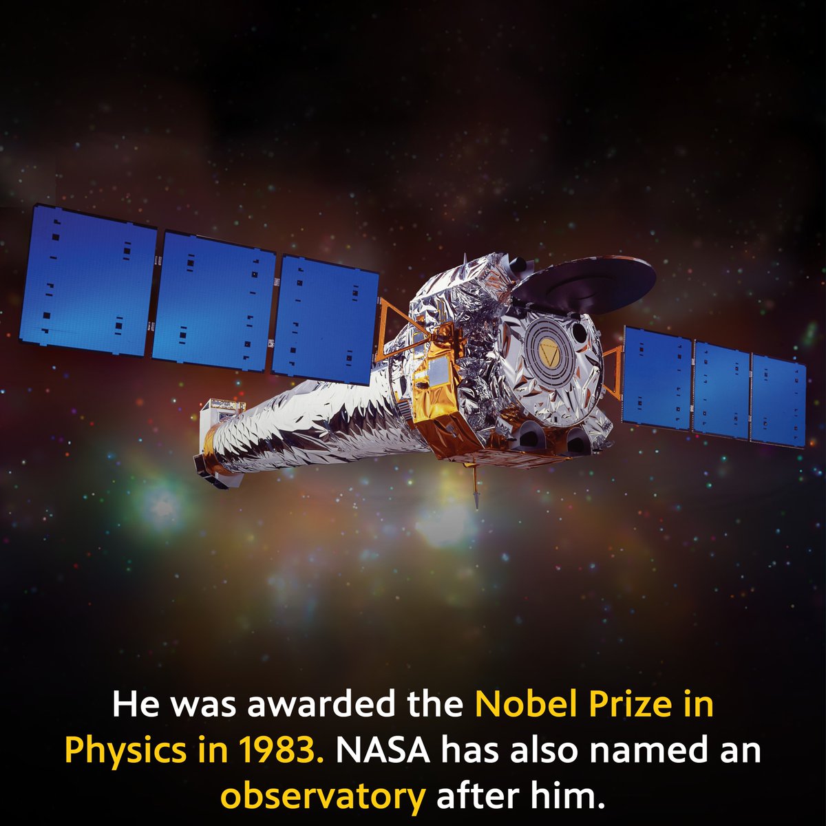 This AAPI Heritage Month meet Subrahmanyan Chandrasekhar, a Nobel-prize winning astrophysicist. His discoveries deepened our understanding of black holes, white dwarf stars, gravitational waves, radiation, and turbulence.