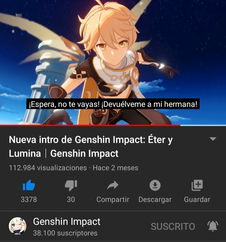 El canal de youtube oficial de Genshin impact se convertira en global ...