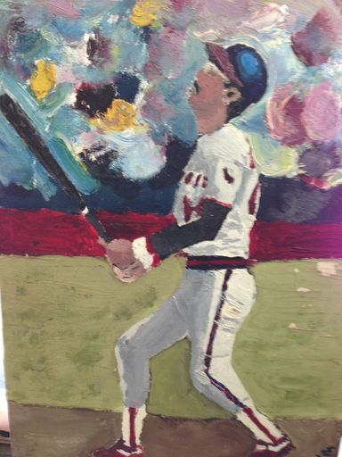 Happy Birthday to Wyncote PA native Reggie Jackson [ (I painted this in High School!) 