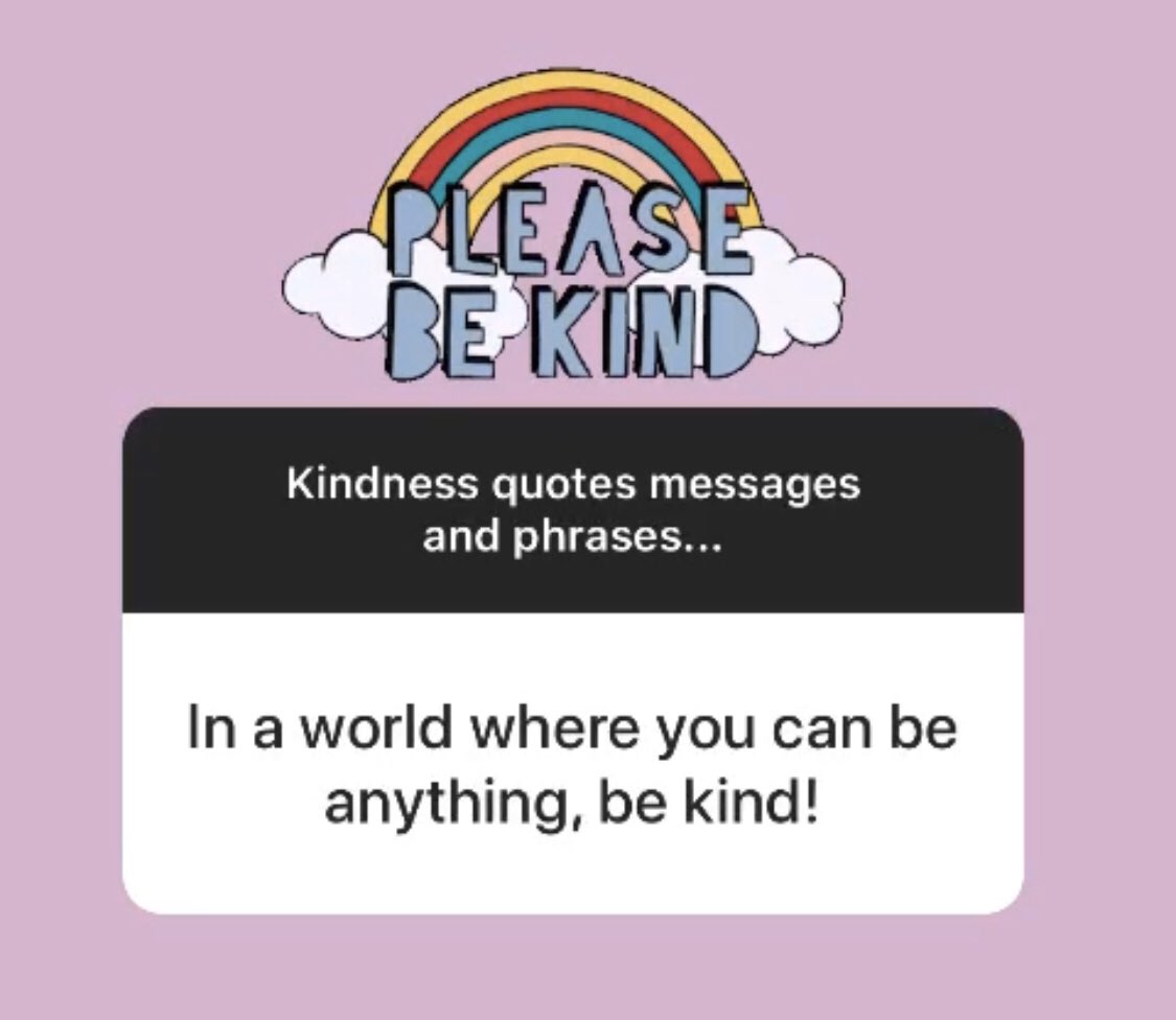 We also asked you to share some words of kindness over on our Instagram stories and we’ve been sharing them throughout the day You can still share yours here   http://shorturl.at/qwyI9    #KindnessMatters  #MentalHealthAwarenessWeek