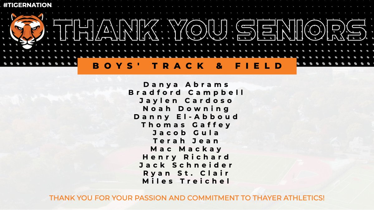 #SeniorWeek Thank you to those student-athletes in the Class of 2020 for their passion and commitment to the boys' track &amp; field program - Best of luck next year!