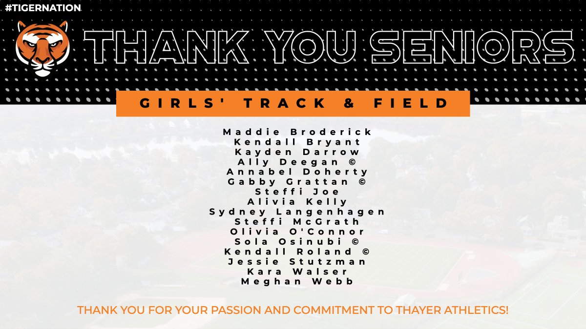 #SeniorWeek Thank you to those student-athletes in the Class of 2020 for their passion and commitment to the girls' track &amp; field program - Best of luck next year!