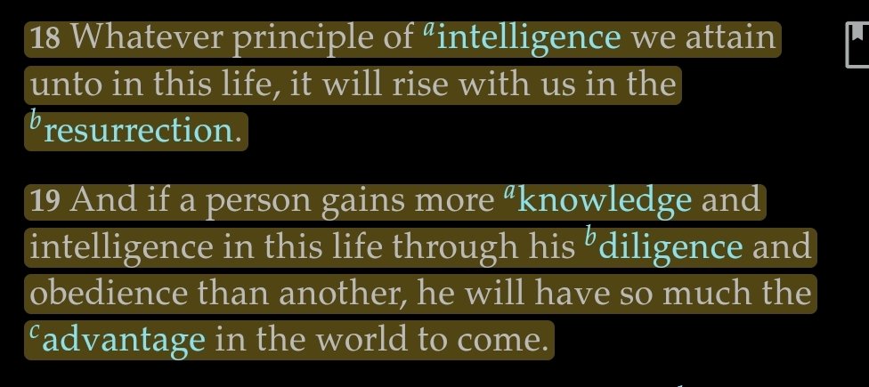 If you think love without knowledge is the way to Exhaltation - you are drunk and risk not finding your way back home. Man cannot be saved in ignorance.You will have to learn all - eventually.The Glory of God is intelligence, spirit, light and truth = they mean the same.