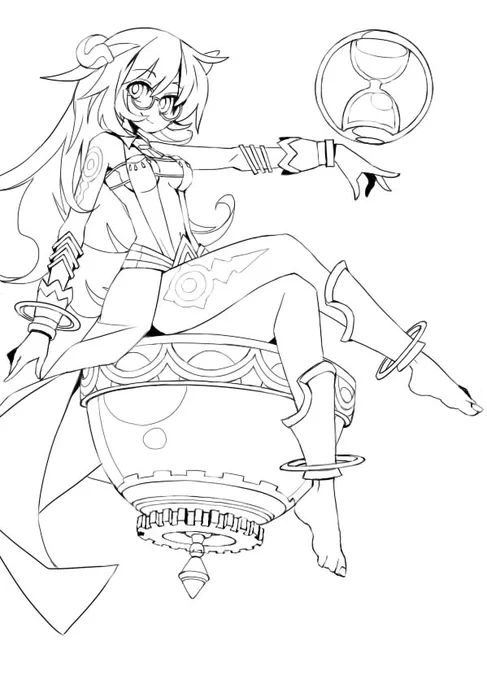 #スマホログレス
#落書き
クロノス様下書き
こういう過激なカッコはちょっと苦手だ… 