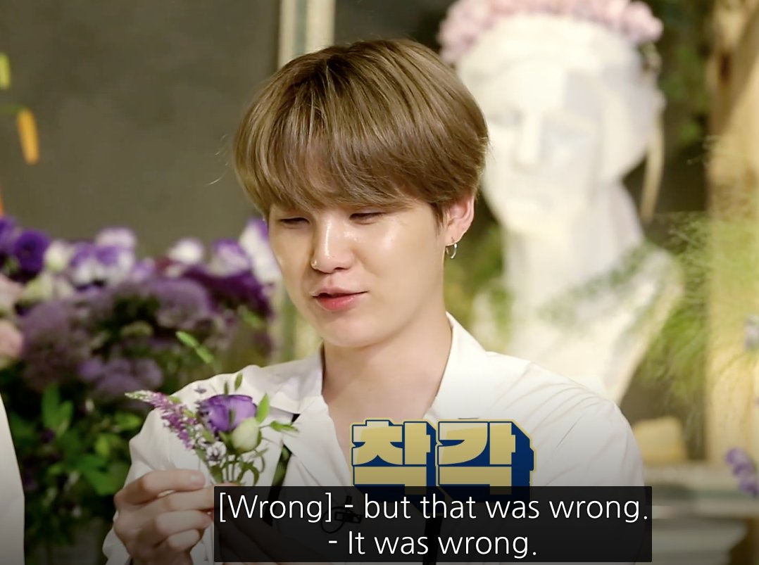 yoongi talking about hoseok with a tiny smile while working with flowers is the softest thing ever seen