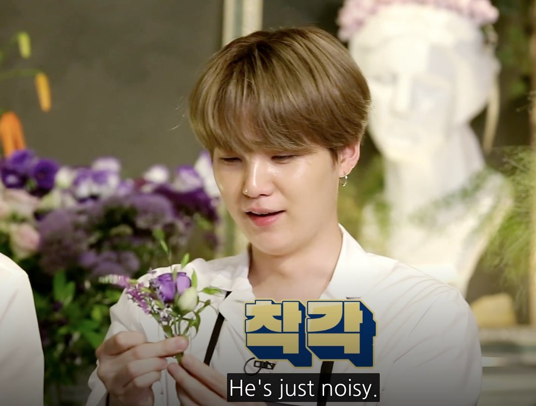 yoongi talking about hoseok with a tiny smile while working with flowers is the softest thing ever seen