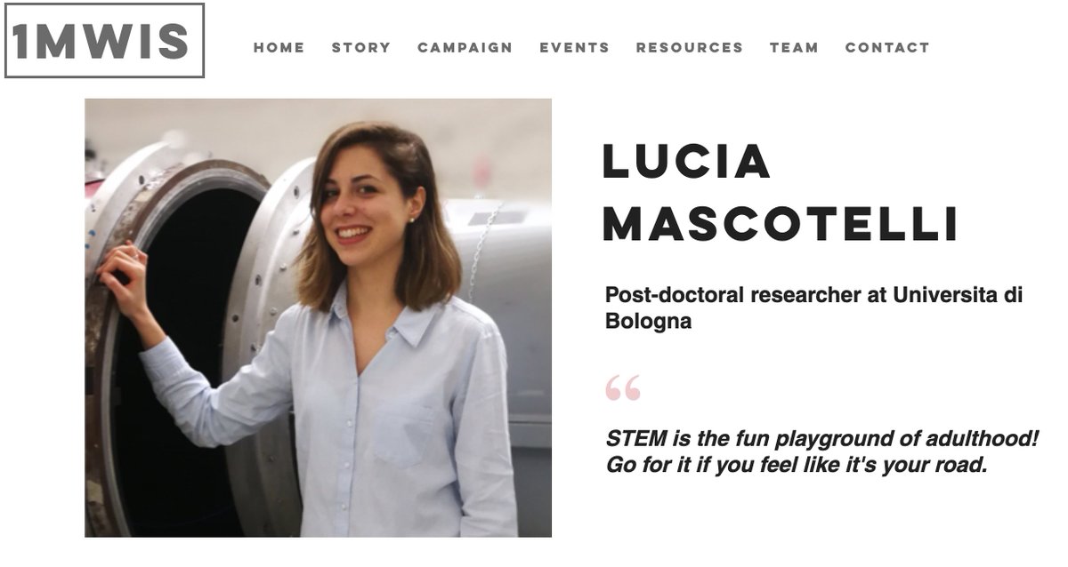 THREAD 26/100Meet Lucia Mascotelli - a post-doctoral researcher - who investigates fluid dynamics, which means she does experiments using a wind tunnel to see how air behaves when going really fast & flowing over a surface! Wow! Ft & thx  @TPDT_lucy http://www.1mwis.com/profiles/lucia-mascotelli