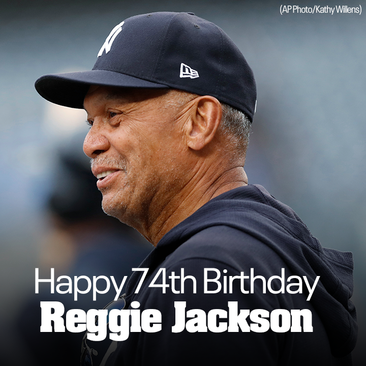 Mr. October!
Happy 74th birthday to baseball legend Reggie Jackson. 