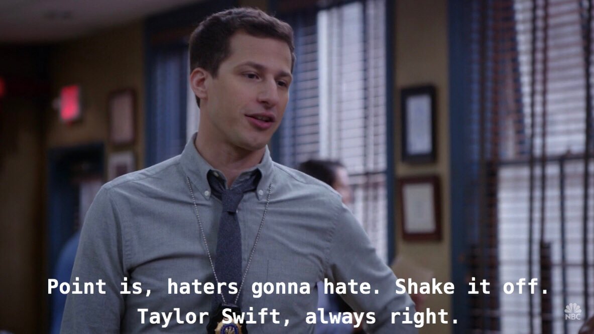 jake peralta in taylor swift album covers, a thread: