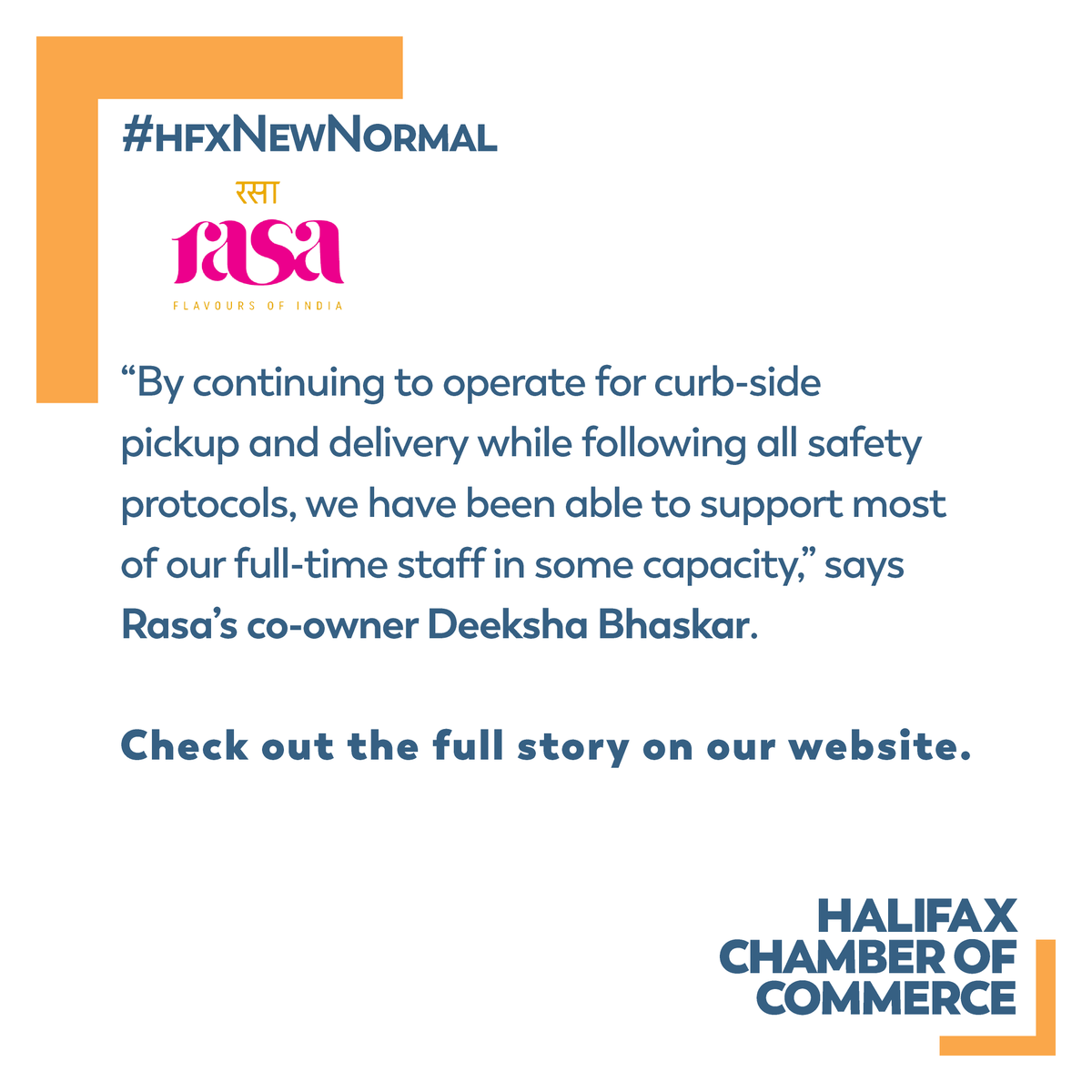 halifaxchamber's tweet photo. Find out more about @rasahalifax special offers ❣️ on our website https://t.co/iQ9OFUniFJ
And if your business is making a difference, let us know by using the hashtag #hfxNewNormal for a chance to get selected for a profile!
#SmallBusiness #ThinkLocal #Halifax #NovaScotia” https://t.co/Nd3YoYWBkP