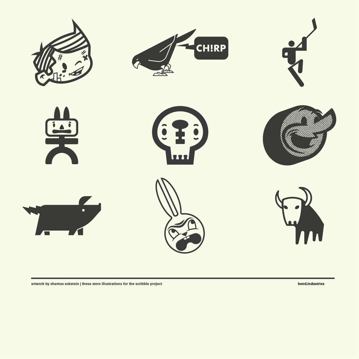 BendIndustries's tweet photo. Icon Set Vol.1 #icons #symbols #marks #graphicdesign #illustration #illustrator #scribbleproject #scribble #draw #doodle #sketch #animals #skulls #hockey #tatonka @adobe @dribbble @Sharpie https://t.co/uo4fj5SWn9