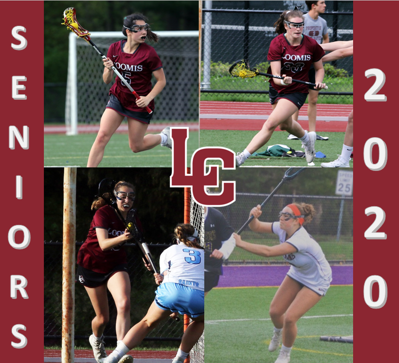 lc_girls_lax's tweet photo. It is the final week of our #stayathomeseason! We will be using this week to honor and recognize our 4 incredible seniors:
Chloe Behringer
Calabria DeFazio
Jenna Donohue (Captain)
Sadie Gardner (Captain)
#pelicanpride #loomislaxfam
@LoomisAthletics
@loomischaffee https://t.co/B0GDOB4P9p
