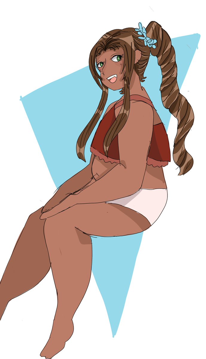 isleofarmor's tweet photo. [hands you a fat aerith] [h #FF7R https://t.co/AEQmMadpfi