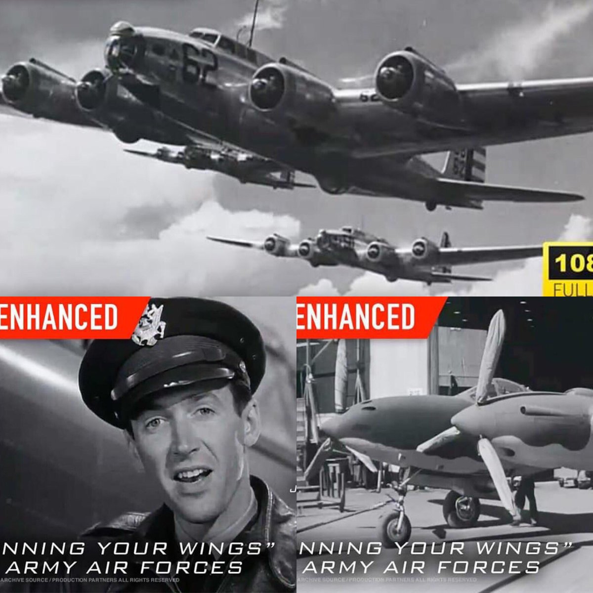 ImAirTV's tweet photo. WARBIRDS / WINNING YOUR WINGS with Jimmy Stewart in HD is a 1942 Film produced by Warner Bros. Studios.
Any DOD visual does not imply or constitute DOD endorsement.
https://t.co/6CE5i0nFOc Everything Aviation Every Day…Worldwide! https://t.co/1lFlGDG9ua https://t.co/E1DGVLr7U3