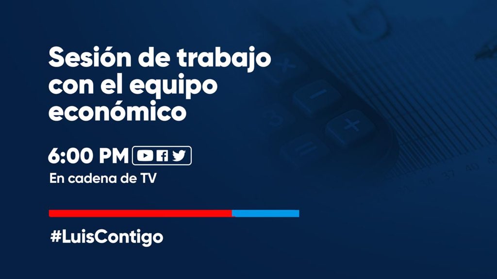 luisabinader's tweet photo. Esta tarde a partir de las 6:00 p.m. estaré conversando con nuestro equipo económico, hablando del Plan que nos permitirá recuperarnos de esta crisis que nos afecta. #ElCambioVa #UnidosVenceremos https://t.co/5Qw58Q7IA5