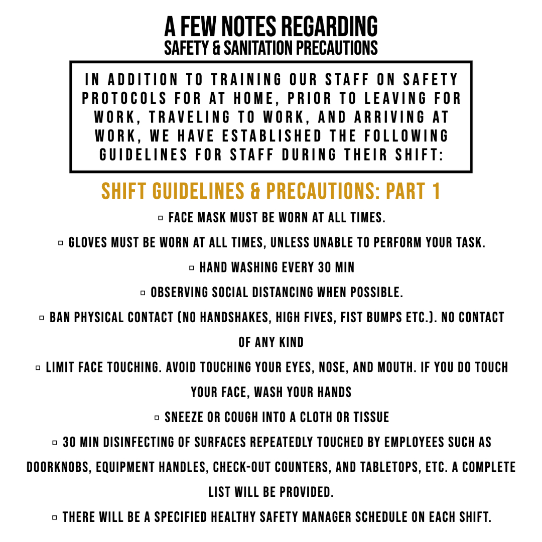 MonzaPizzaBar's tweet photo. A few notes regarding our preparations &amp; staff training protocols -- our teams have been prepped and prepared to serve you under the strictest of safety guidelines. We do hope you’ll come out and support in the coming weeks and months. https://t.co/MeXBxUjA9e