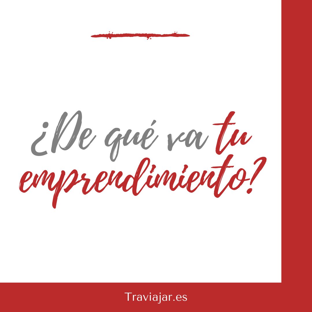 Traviajar's tweet photo. Esta semana vamos a hablar de emprendimiento.

Cuéntame cuál es tu emprendimiento actual. Y si no tienes y tuvieras la posibilidad de crear uno ¿De qué sería? 👀

#HablemosDeEmprendimiento #EmprenderOnline #EmprenderPorInternet #EmprendimientoDigital #NomadaDigital https://t.co/gZ1OrI9A9m