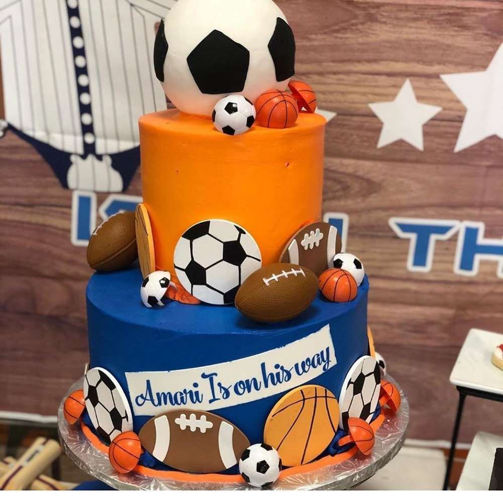 Boy's First Birthday-Sports Theme - CakeCentral.com