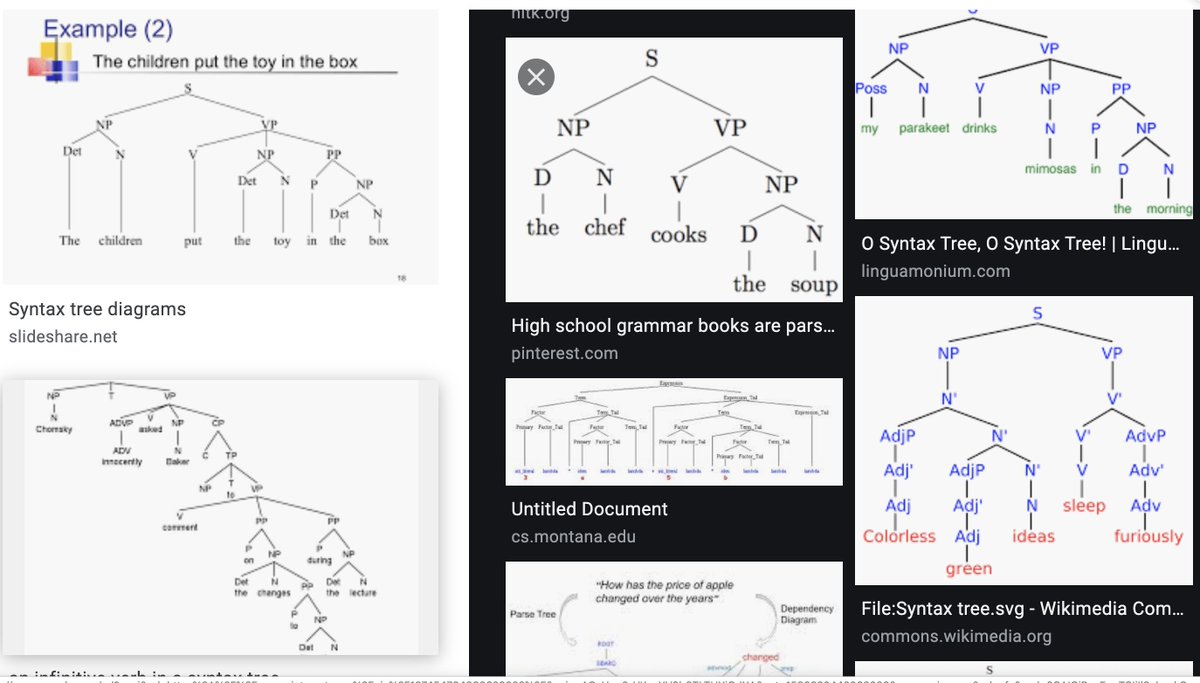 GrammarTable's tweet image. If a gal wanted to learn this stuff, where would a gal go? Self-study materials with plenty of exercises and answer key desired. #syntaxtrees