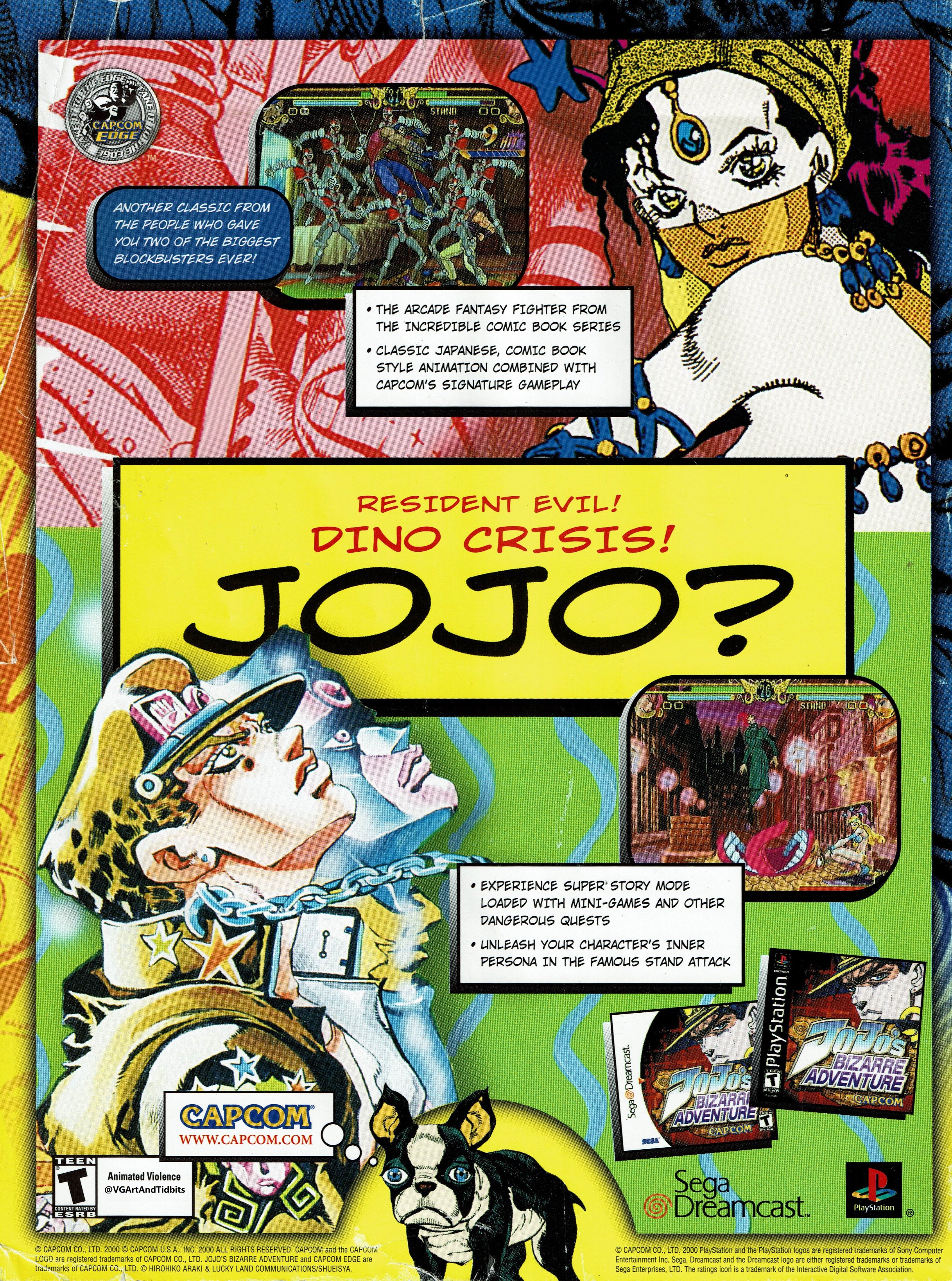 JoJo's Bizarre Adventure: Heritage for the Future [Sega Dreamcast