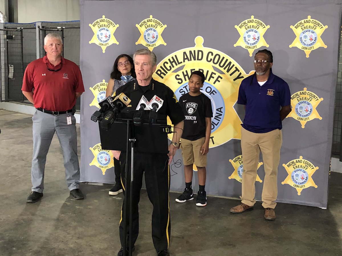Sheriff Lott holds news conference recognizing those who helped rescue 17-year-old Maxine from a storm drain on <a href="/OfficialLivePD/">Live PD on A&E</a>. #LivePD #LivePDNation