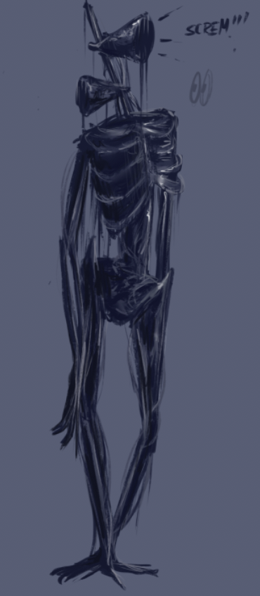lyrartu's tweet photo. Small siren head sketch! I loved doing this, really got the juices flowing. #sirenhead https://t.co/EITQ0Xy9kh