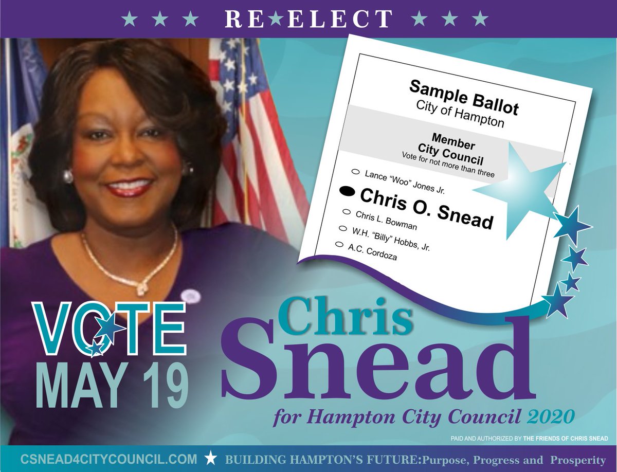 AntonABell2012's tweet photo. Re-elect Chris Snead for City Council on May 19. #provenexperience https://t.co/ALd3LaJUxc
