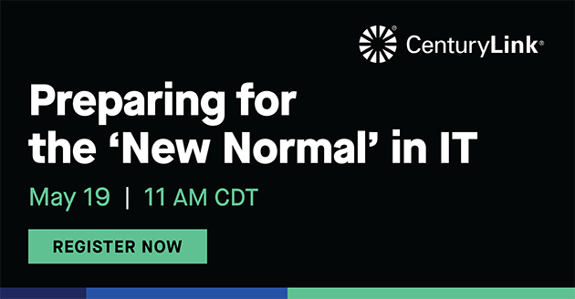 HHAWKEN's tweet photo. What will the “new normal” look like for your #business?  Register now for this informative discussion as CenturyLink and Spiceworks discuss re-entering the workforce, cybersecurity and business continuity in this changing time.  https://t.co/wZIbrCFSki https://t.co/kj1YsMTDZC