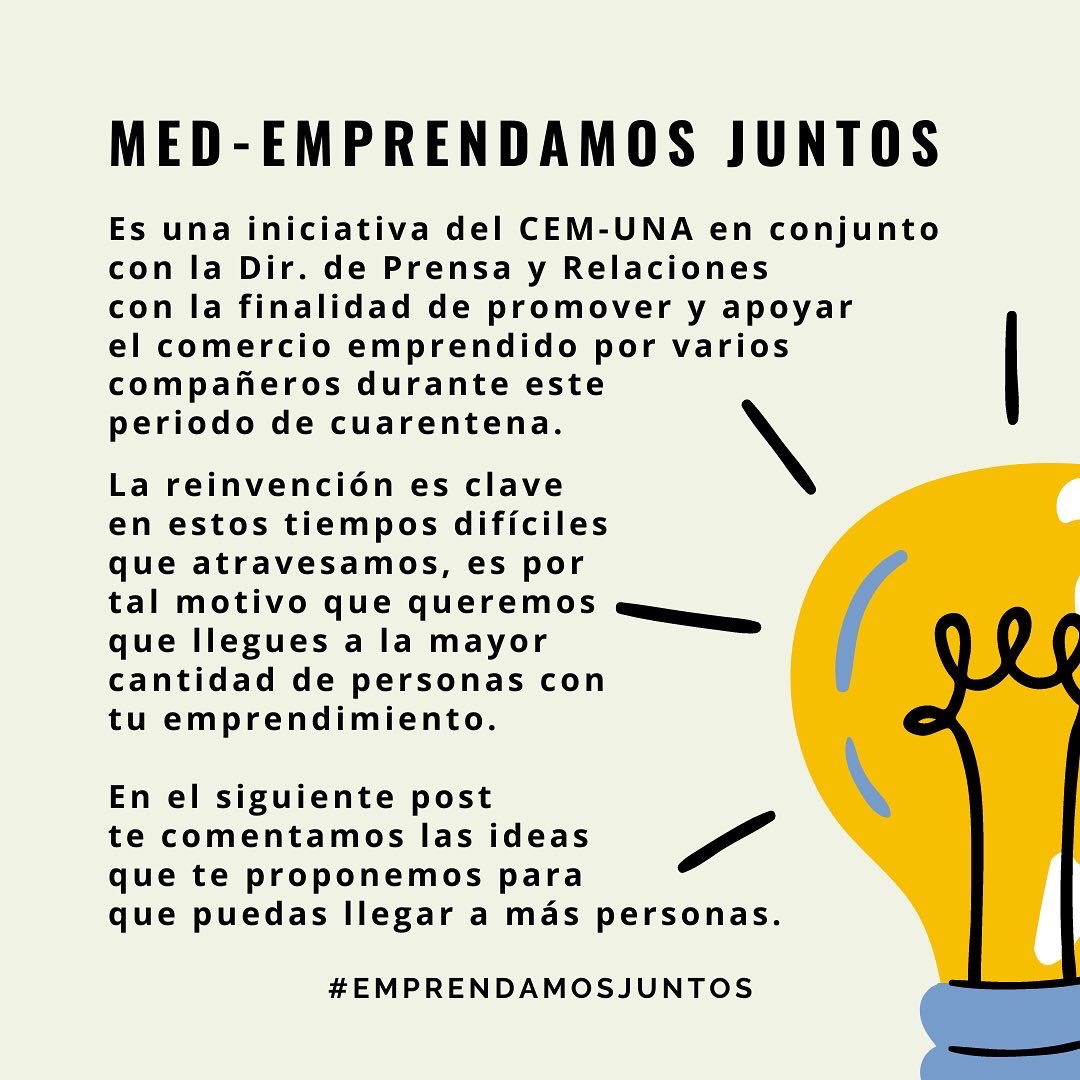 cemunaPY's tweet image. 💡 Med-Emprendamos Juntos 💡

Ahora los jueves serán “Jueves de Med-Emprendedores” entérate más en el post. 💡 #ConsumiLocal #EmprendamosJuntos #CEMUNA