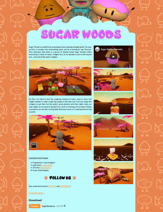 muffin_dev's tweet photo. Tomorrow there will be a new version of Sugar Woods, do not miss the opportunity to join Okui in this huge and delicious world !!

https://t.co/oHKCLPB4je

#indiegames #indiedev #IndieGameDev #aventure #cute #unity3d #madewithunity #art #gameart #itchio https://t.co/81qyvWWoGF