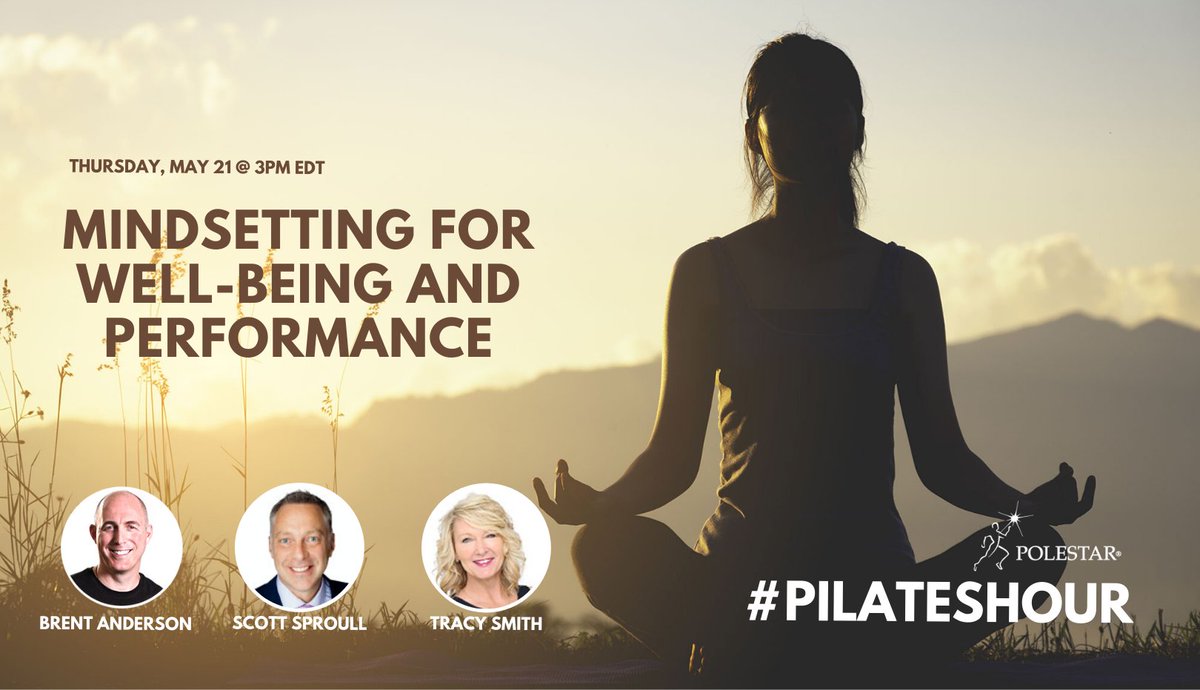 PolestarPilates's tweet photo. This week's #PilatesHour: Mindsetting for Well-Being and Performance: https://t.co/8gadgWoX04 https://t.co/P9PJdnX7t0