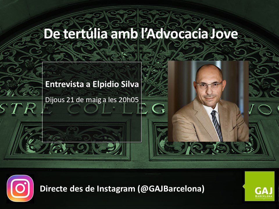 ajanecrespo's tweet photo. GAJBarcelona: 📽🎞🎙 Bona tarda! Aquest pròxim dijous 21 de maig a les 20h05 organitzem un nou #InstragramDirect.
El nostre entrevistat és @elpidiojsilva.
Us hi esperem a tots! #StayTunned
Ens podeu fer arribar les vostres preguntes per privat o dura… https://t.co/TWmTDRNAWm