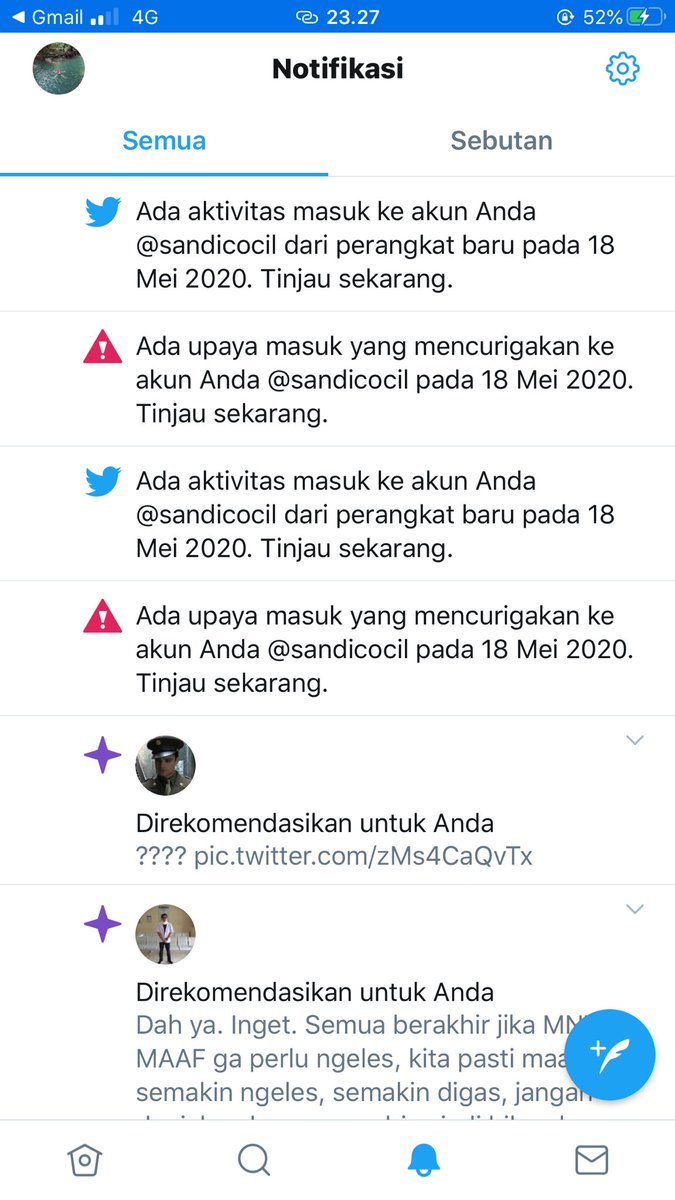 sandicocil's tweet photo. Hmm pantesan dm error https://t.co/ZY6GOYmhhK