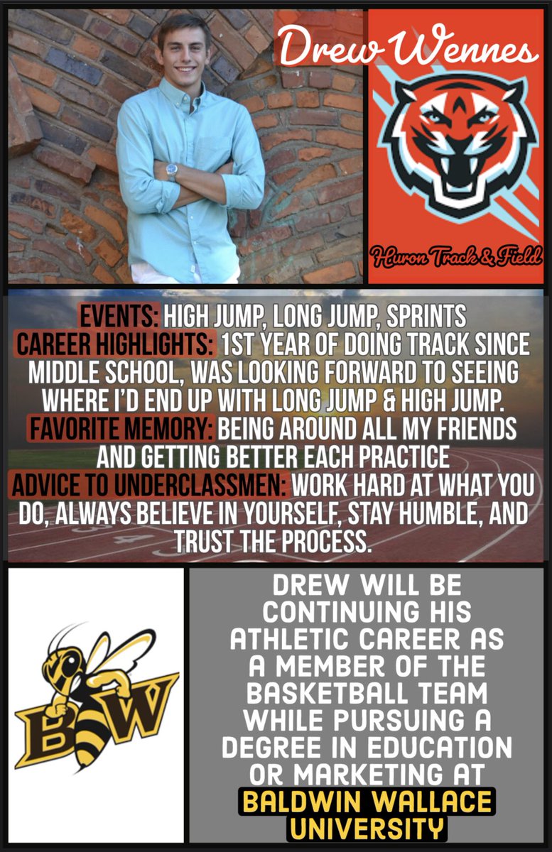 Huron_TF's tweet photo. Senior Spotlight: Drew is the epitome of what a coach dreams of in an athlete. Not just for the talent that he has, but far more for what he brought to the team as a person and leader. @dwennes14 @Huron_Athletics @RegisterSports @BCSN_Erie @BWCoachHeil https://t.co/jYIGDiu9O1