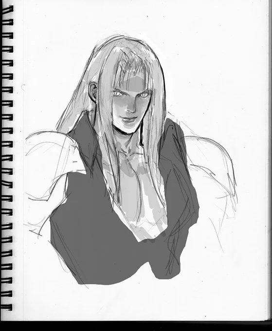 Chill sketch of Sephiroth 