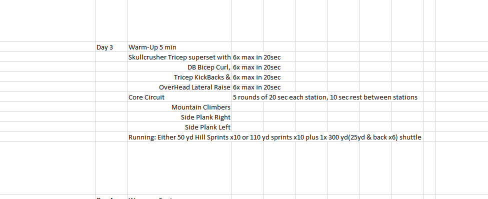 TopperStrength's tweet image. Workouts including barbells &amp;amp; dumbbells days 1-5 for the next few weeks.
