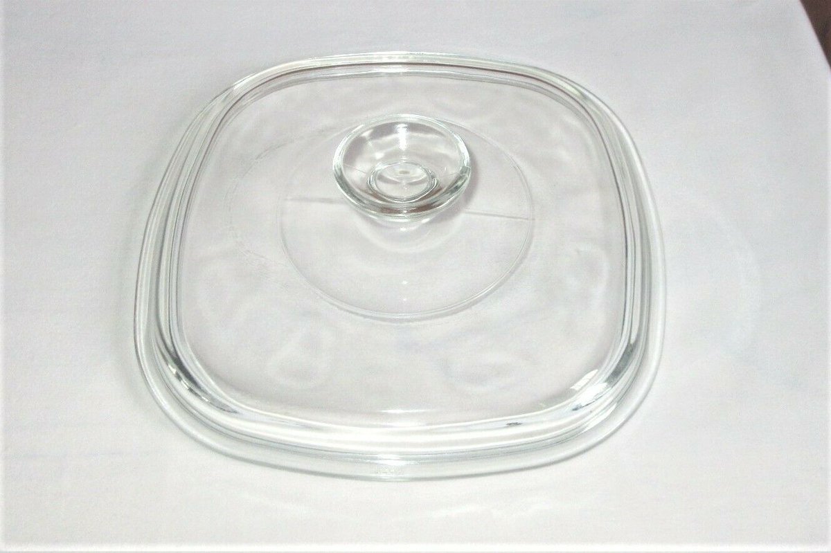 Vintage Pyrex A-9-C Clear Glass Square Lid for Corning Ware Casserole A9C 32A   ebay.com/itm/2935842631… #food #casserole #Vintage #Replacments #Corning #Corningware #Pyrex #cooking #Kitchen