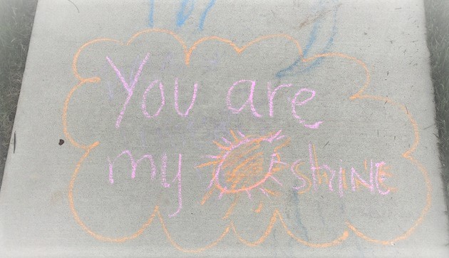 CounselorA2's tweet photo. Happy Mental Health Awareness Month everyone! 
Dumfries Dragons, do something that makes your heart smile today! #MentalHealthAwarenessMonth #chalkyourwalk https://t.co/PZ2FWPDY2Y