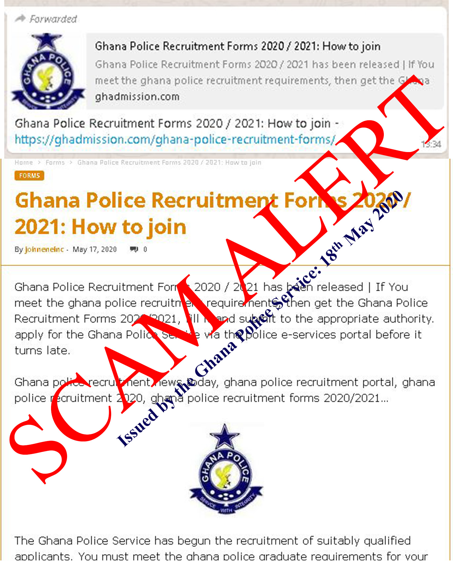 Ghana Police Service on X: &ldquo;The public should note that the Ghana 