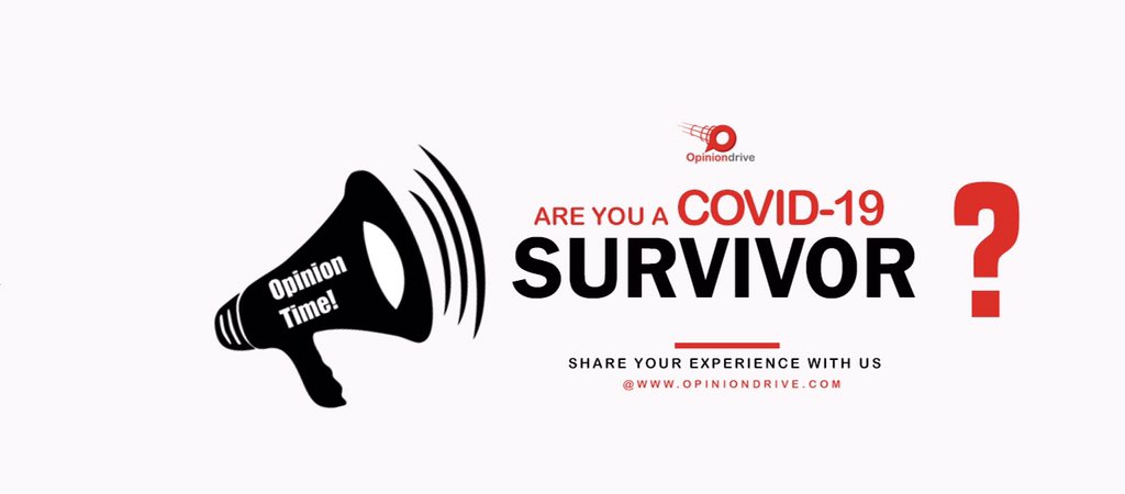 opiniondrive's tweet photo. Nobody tells the story better than one who experienced it from the start to the finish. A big thumbs up to all #Covid19 survivors. 

Pls share your experience with us at https://t.co/Wn3HWtsuJb.

@NCDCgov @Fmohnigeria @GarShehu @PhilipObin 

#Covid19SurvivorSurvey https://t.co/esonFRyGwK