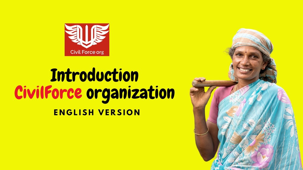 CivilforceIndia's tweet photo. My dear friends,
This is my Introduction of civil force organization briefing about our works in Rural please support us and be a part of this initiative.
see the link below and subscribe if you like to support us :
English version: https://t.co/1McAyIarWG
Jai Hind! https://t.co/YHhmLDA6kL