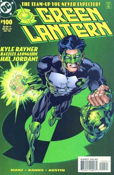 ComicsInThe90s's tweet photo. Green Lantern #100 (1998).  #GreenLantern80 @DCComics #dccomics #comics #comicsinthe90s https://t.co/MXe7fDuh92