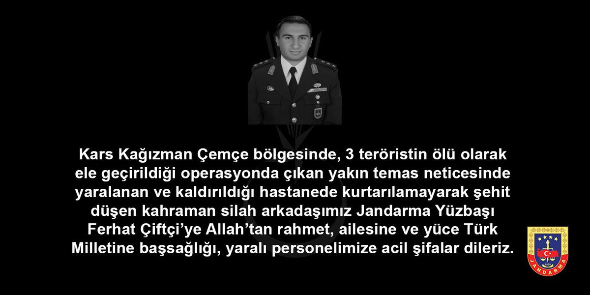 jandarma's tweet photo. Başımız sağ olsun.🇹🇷 https://t.co/ORqXLyfGxy