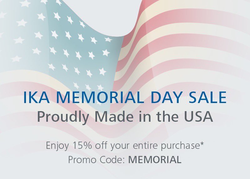 IKAworldwide's tweet photo. #IKANorthAmerica - Memorial Day Sale starts TODAY! 🇺🇸

Use promo code MEMORIAL at checkout. 

*some exclusions apply

#IKAUnitedStates #IKAMexico #IKACanada https://t.co/nTuzO24glq
