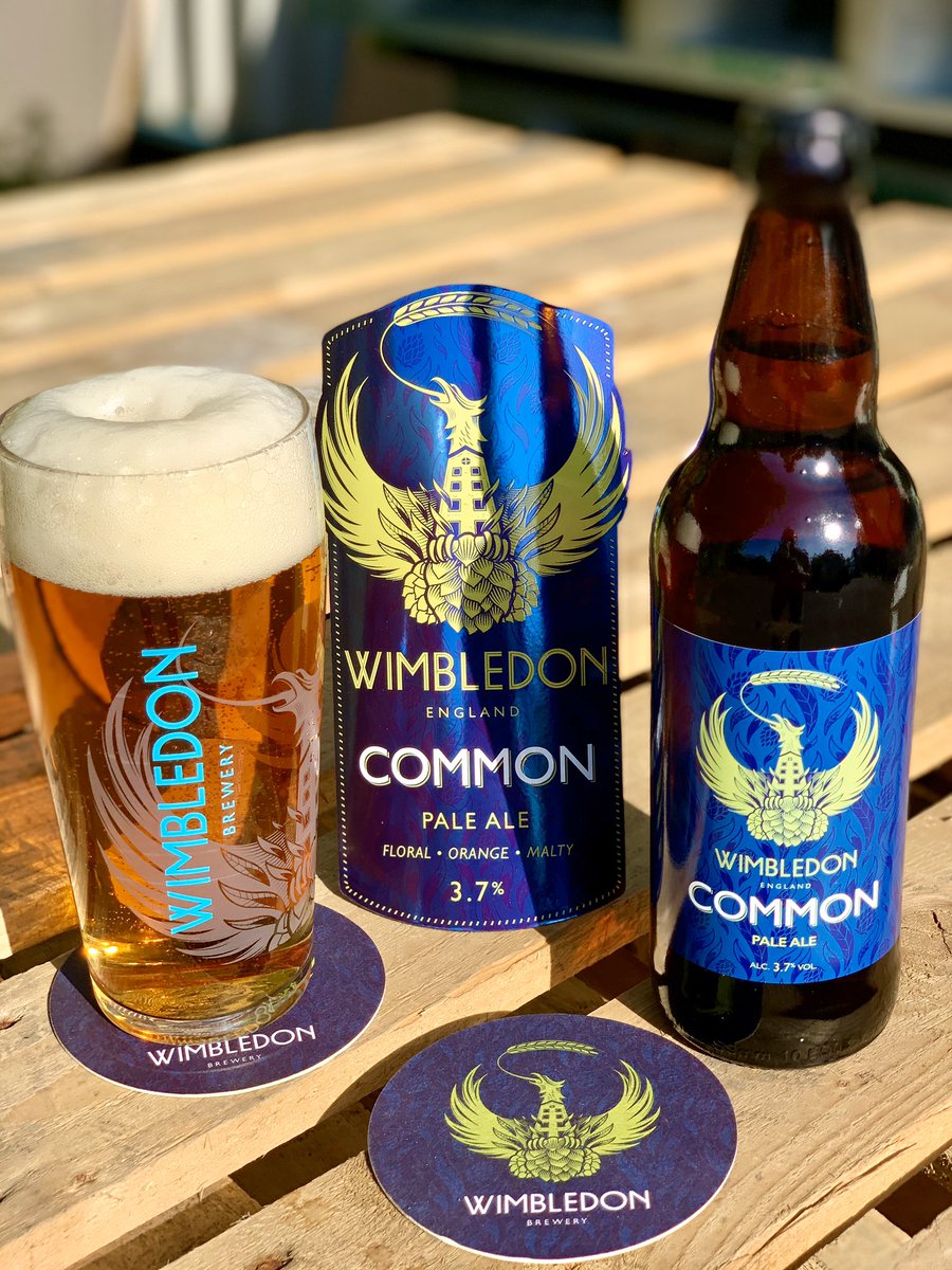 WimbledonBrew's tweet photo. Safe to say we’re very pleased with the bottled version of Common. Good Maris Otter malt character, subtle orange/marmalade from the hops and a clean, dry, bitter-sweet finish. At 3.7% very sessionable. 🍻 😃 https://t.co/G6KnzhlO58