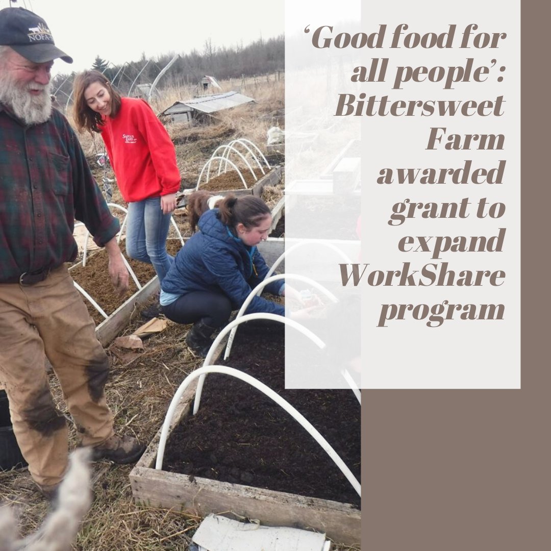 FGCommunityFund's tweet photo. Check out this article on 2020 Grantee Bittersweet Farm in Heuvelton, NY. They are one of 15 small farms to receive a 2020 grant from The FruitGuys Community Fund! Learn more: https://t.co/1Ya5s0Kx5p
#SmallFarmsBigImpacts https://t.co/lG3QKNJei4