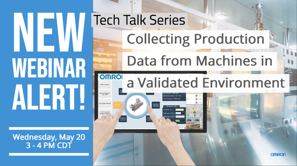 OmronAutomation's tweet photo. Register for our next webinar to lean more about data collection strategies utilized by some of the top companies in the Life Sciences arena.
When: Wednesday, May 20 from 3 - 4 PM CDT
Learn more and register 👇
https://t.co/6LVBS36NKk
#Treaceability #lifesciences https://t.co/wAuMhVAoUq
