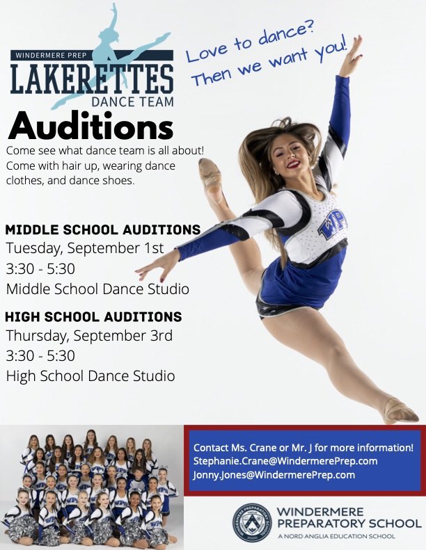 WPS Dance Program (@wpsdance) on Twitter photo WPS Lakerette Auditions for 20-21 Season! <a href="/WPSLakerettes/">WPSLakerettes</a> <a href="/WPS_ARTS/">WPS ARTS</a> <a href="/WPS_Lakers/">Windermere Preparatory School</a> <a href="/WPSHighSchool/">WPS High School</a> #keepdancing WPS Lakerette Auditions for 20-21 Season! <a href="/WPSLakerettes/">WPSLakerettes</a> <a href="/WPS_ARTS/">WPS ARTS</a> <a href="/WPS_Lakers/">Windermere Preparatory School</a> <a href="/WPSHighSchool/">WPS High School</a> #keepdancing