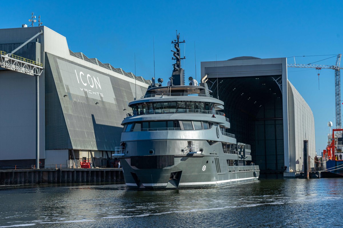 ICONYachts's tweet photo. The highly anticipated 68m conversion superyacht Project Ragnar is ready to discover the open seas!
ICON is excited to see Project Ragnar in action on the North Sea on the 20th of May.
#ICONic #ICON #ICONyachts #yachtbuilder #shipyard #Harlingen #projectragnar #seatrials https://t.co/SDTewTxrfz